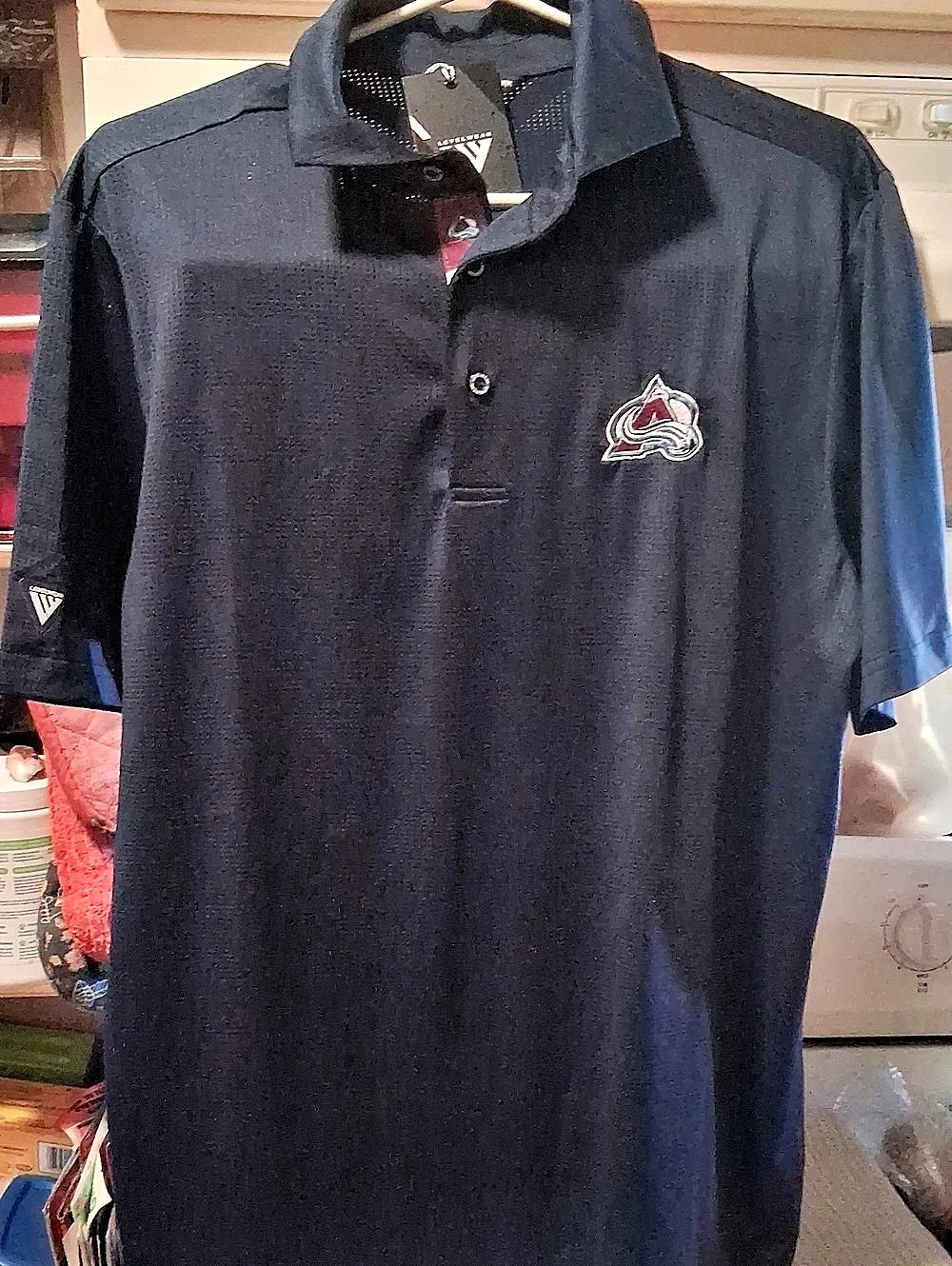 NEW "Levelwear" Colorado Avalanche Blue Polo Shirt